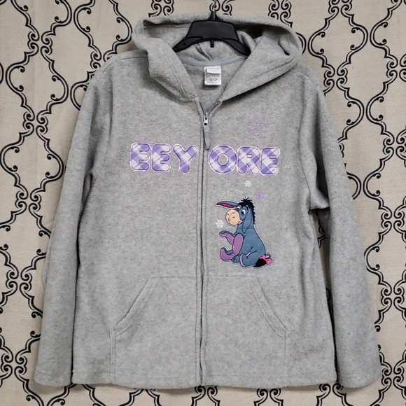Disney Other - DISNEY EEYORE ZIP UP HOODIE GIRLS M 8/10